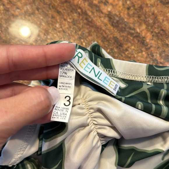 GREENLEE RETRO LEAF BIKINI BOTTOM - Picture 3 of 5